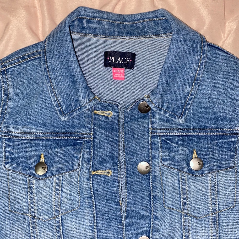 Light Wash Girls Denim Jacket